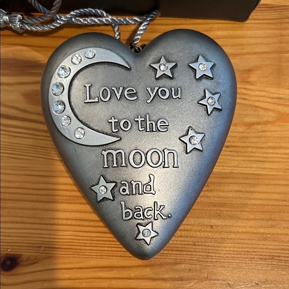 Art🖤Hearts “Love You to the Moon and Back” heart keepsake•Limited edition - Picture 3 of 9